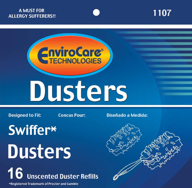 EnviroCare Duster Replacements Designed to fit Swiffer Unscented Dusters (16 Pack)