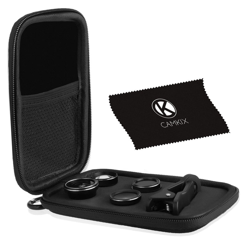 CAMKIX Bluetooth Camera Shutter Remote Control for Smartphones and 5 in 1 Universal Lens KIT - Create Amazing Photos and Selfies (5IN1 Universal Lens KIT and Bluetooth Shutter Remote) BT Remote