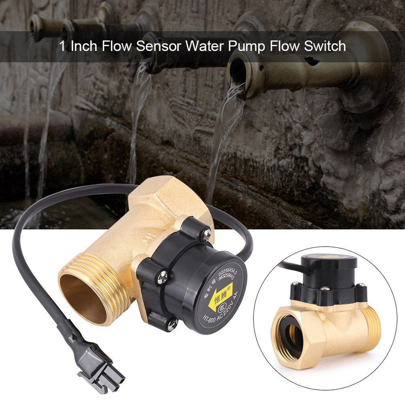 [AUSTRALIA] - Water Flow Switch HT-800 220V G1 Thread Water Pump Flow Sensor Magnetic Automatic Control Switch 