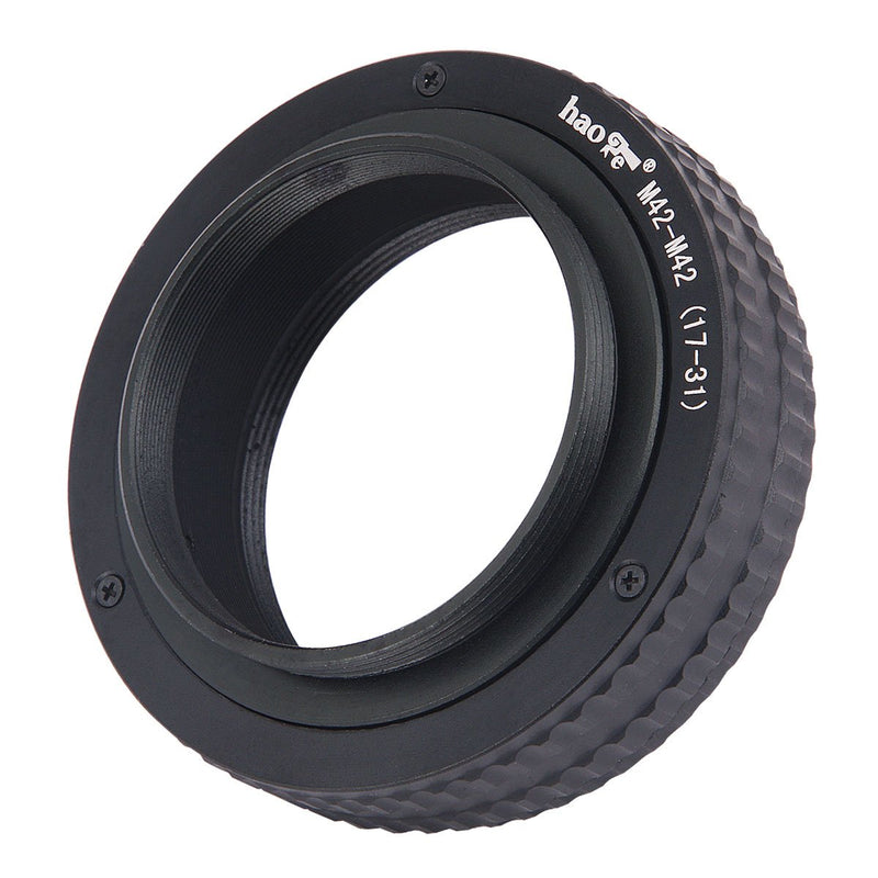 Haoge Macro Focus Lens Mount Adapter Built-in Focusing Helicoid for M42 42mm Screw Mount Lens to M42 42mm Screw Mount Camera 17mm-31mm