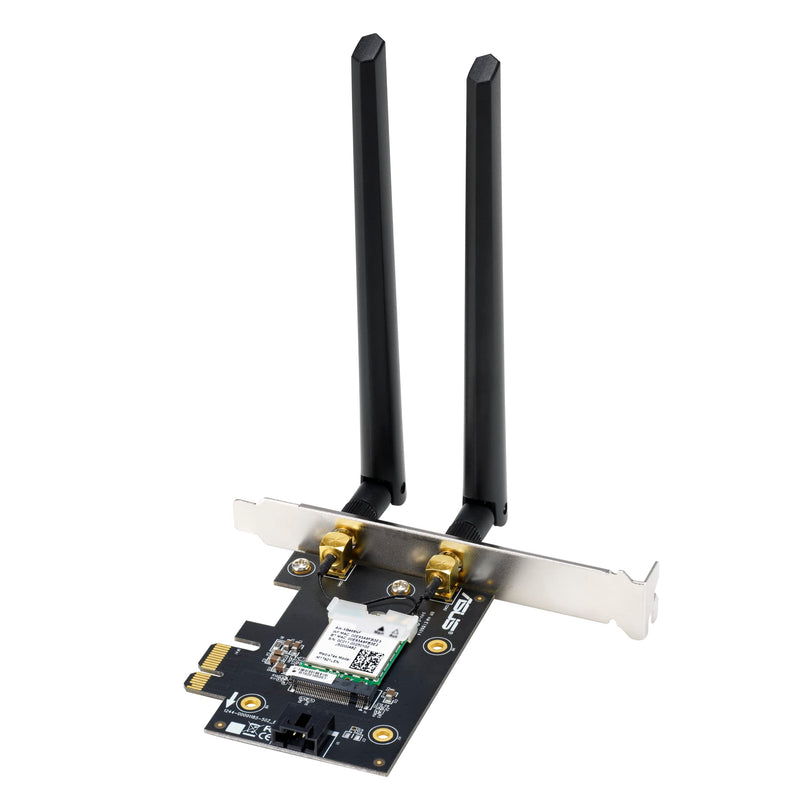 [AUSTRALIA] - ASUS PCE-AXE5400 WiFi6 6E PCI-E Adapter with 2 External Antennas. Supporting 6GHz Band, 160MHz, Bluetooth 5.2, WPA3 Network Security, OFDMA and MU-MIMO AXE5400 | WiFi 6E 