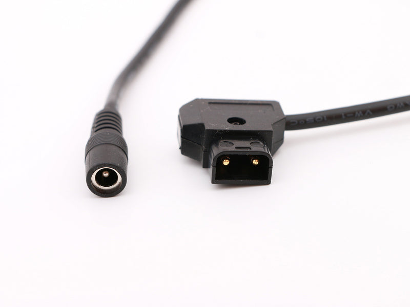 Male D-Tap DC Power Cable 5.9 inch DC Female 5.5/2.1mm Jack for Photography Monitor Light