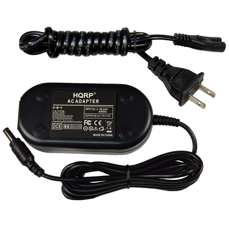 HQRP AC Power Adapter Compatible with Sony AC-PW20 Alpha NEX-3 NEX-3A NEX-3C NEX-3CA NEX-3CD NEX-3D NEX-3K Alpha A6500 A6400 A6300 A7 A7II A7RII A7SII A7S A7S2 A7R A7R2 A55 A5100 RX10 Digital Camera