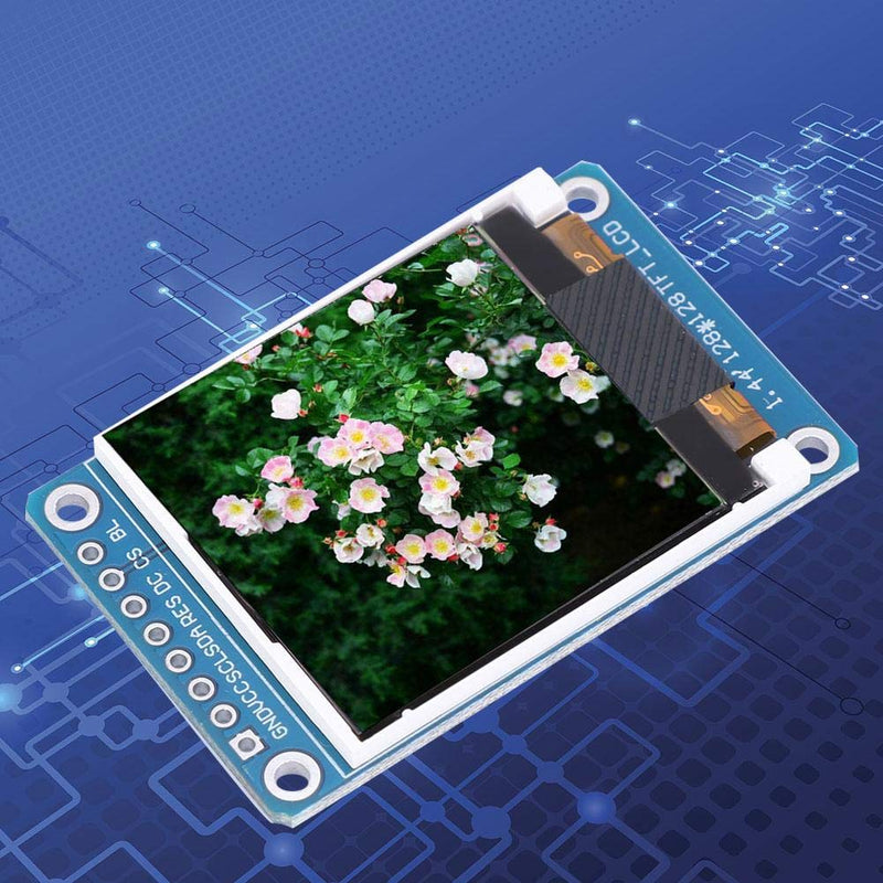 1.44Inch TFT Display Module LCD Display Screen 128RGB x 128 Resolution Serial Peripheral Interface for Arduino