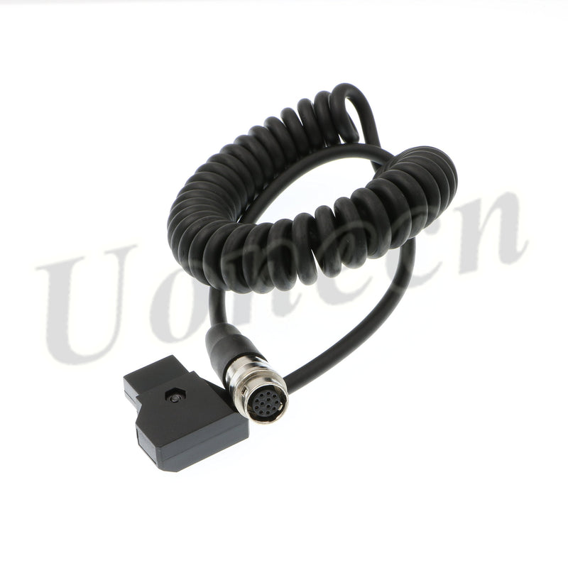 Uonecn for ANTON BAUER D-Tap to Hirose 12 Pin Female Power Cable for 1/3" 1/2" 2/3" for Fujinon for Nikon for Canon Angenieux Lens