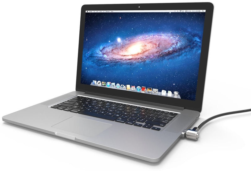 Maclocks MBPRLDGZ01 Ledge Security Lock Slot Adapter for MacBook Pro (Silver)