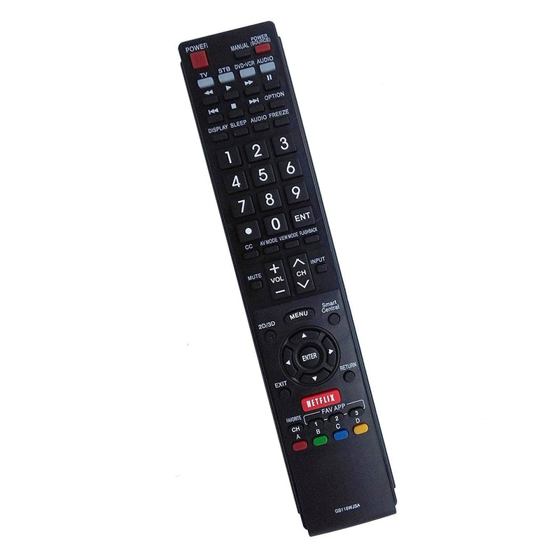 AIDITIYMI GB118WJSA Replaced Remote Control fit for Sharp TV GB004WJSA GA935WJSA GA890WJSA GB105WJSA LC-60EQ10 LC-60EQ10U LC-60SQ10 LC-60SQ10U LC-60SQ15 LC-60SQ15U LC-60SQ17 LC-60SQ17U LC-60TQ15