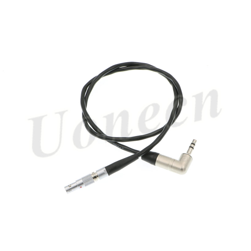 Uonecn Red Epic time Code line 00B 4 pin Male to Easync Synchronize Right Angle 3.5mm Audio Head