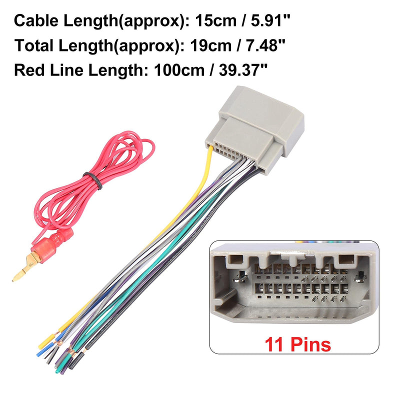 X AUTOHAUX 70-6522 Car Stereo CD Player Wiring Harness Set Wire Radio Adapter Plug for Chrysler Sebring 2008-2010