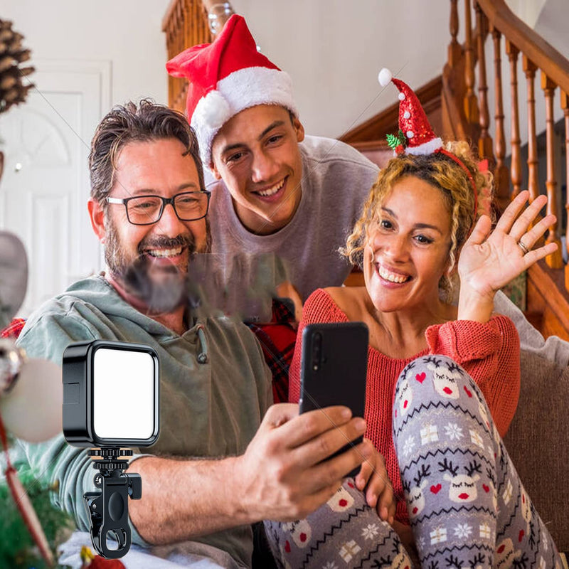 62LEDS Rechargeable Selfie Light, 7 Brightness Levels Phone Ring Light Mini Portable Clip on Fill Lights for iPhone, Cell Phone, Laptop, TikTok, Selfie, Video Conference, Camera.