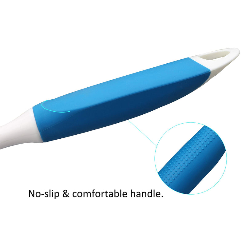 PHYEX 2-Pack Kitchen Diffusion Type Scrub Brush for Cleaning Dishes Pots Pan Sink and Bathroom with Comfortable Long Handle