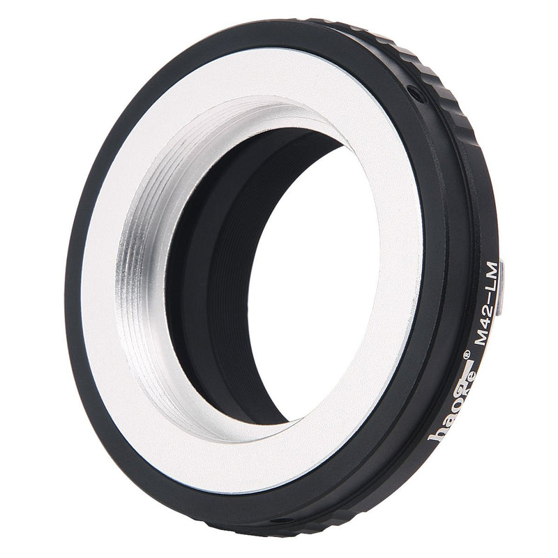 Haoge Lens Mount Adapter for M42 42mm Screw Mount Lens to Leica M LM Mount Camera Such as M240, M240P, M262, M3, M2, M1, M4, M5, M6, MP, M7, M8, M9, M9-P, M Monochrom, M-E, M, M-P, M10, M-A