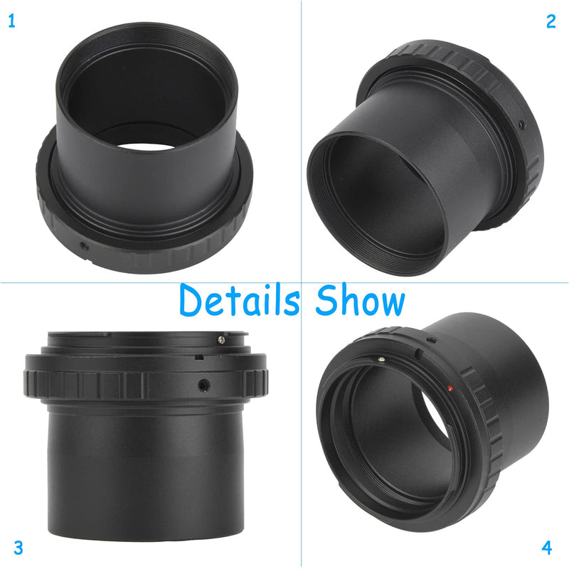 Telescope Camera Adapter for Canon Telescope Adapter, 2 inch Camera Adapter M48 X 0.75mm T Ring Adapter Telescope Mount & Inner/Outer Ring Double Structure, for Canon EOS Mount Camera 2in Eyepiece