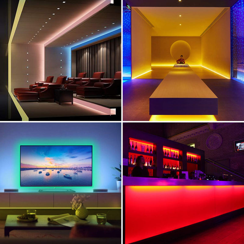 [AUSTRALIA] - LED Strip Lights, 32.8ft RGB Color Changing LED Lights Strip, IP65 Waterproof, Flexible SMD5050 LED Tape Light with IR Remote and 12V Power Supply for Home Bedroom TV Kitchen Party Bar DIY Decoration 