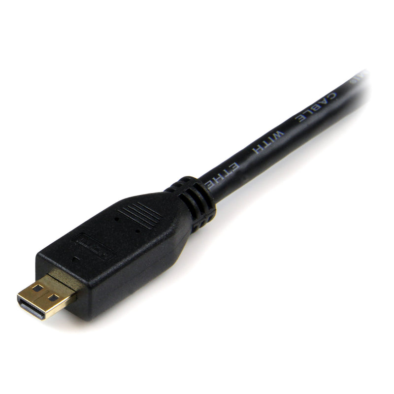 [AUSTRALIA] - StarTech.com 3m High Speed HDMI Cable with Ethernet - HDMI to HDMI Micro - M/M - 3 Meter HDMI (A) to HDMI Micro (D) Cable (HDADMM3M), Black 10 ft / 3m HDMI to Micro HDMI 