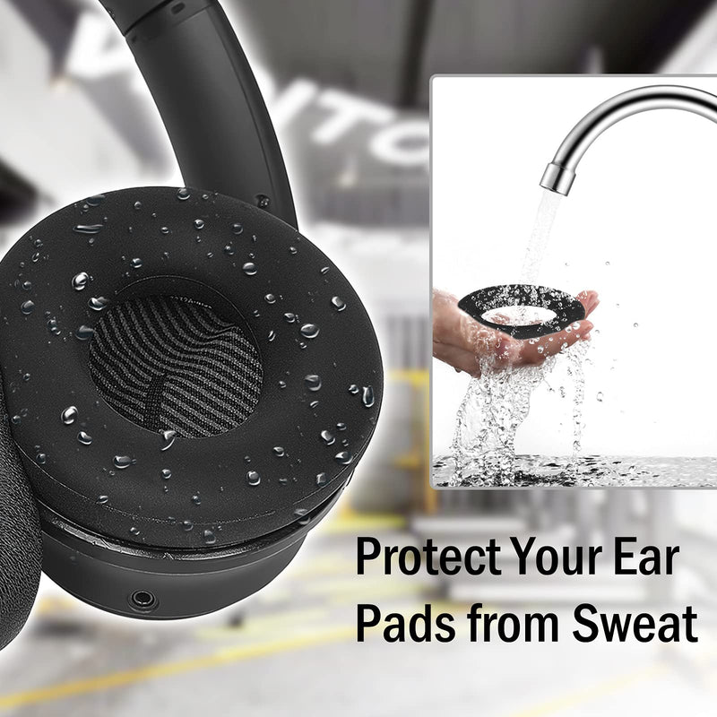 [AUSTRALIA] - SOULWIT Silicone Ear Pads Cover Protector for Bose QuietComfort 15 QC15 QC25 QC2 QC35 QC45/Ae2 Ae2i Ae2w/SoundTrue & SoundLink AE Headphones Cushions, Sweatproof, Easily Washable - Black 