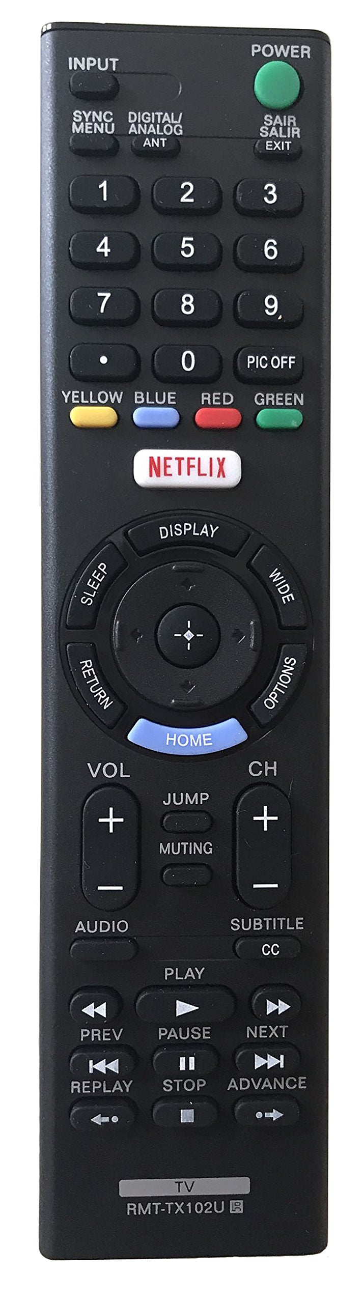 Universal Remote Control for Sony TV KDL48R510C KDL-48R510C KDL40R510C KDL-40R510C KDL32R500C KDL-32R500C KDL40R550C KDL-40R550C KDL48R550C KDL-48R550C
