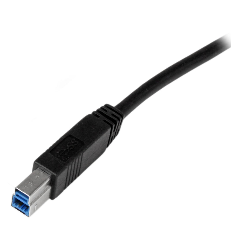 StarTech.com 2m 6 ft Certified SuperSpeed USB 3.0 A to B Cable Cord - USB 3 Cable - 1x USB 3.0 A (M), 1x USB 3.0 B (M) - 2 meter, Black (USB3CAB2M)