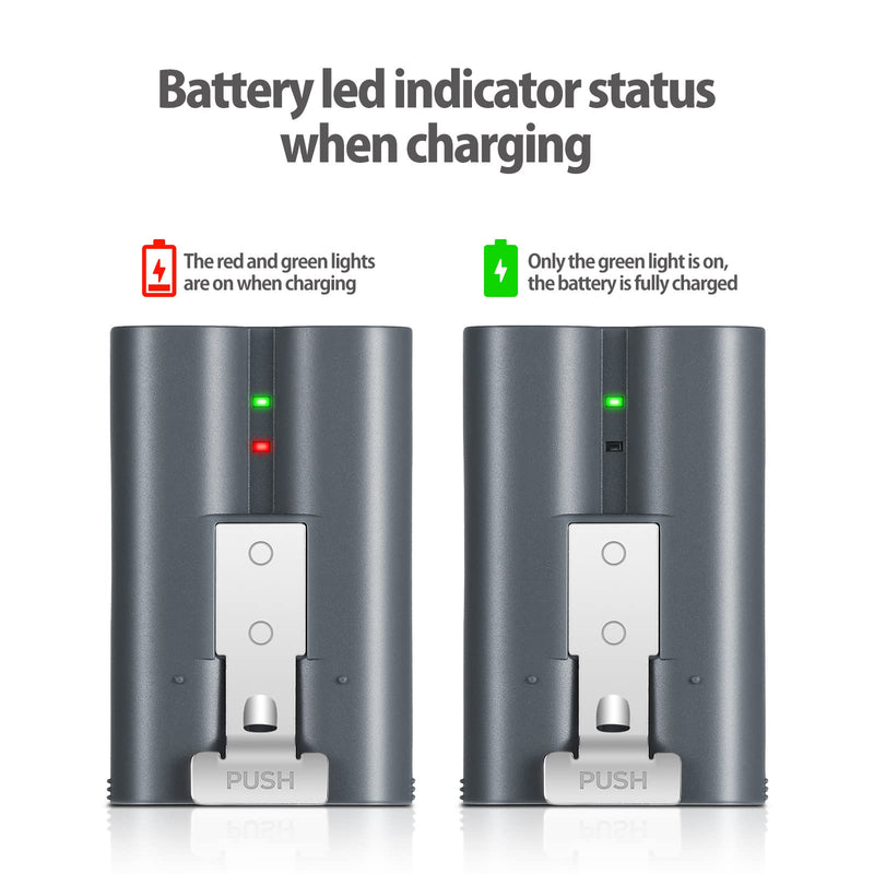 [AUSTRALIA] - 2 Packs 6040mAh Rechargeable Battery Compatible with Ring, for Video Doorbell 2/3/4, Video Doorbell 3 Plus, Stick Up Cam Battery (2nd & 3rd Gen) and Spotlight Cam Battery 