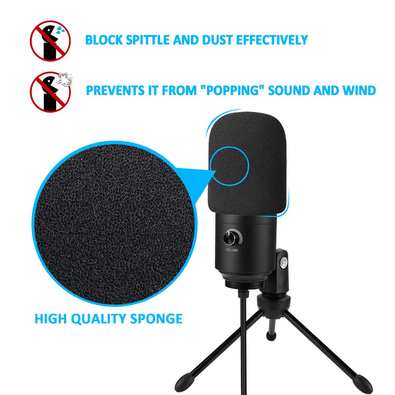 Fifine K669B Mic Boom Arm with Foam Windscreen, Suspension Boom Scissor Arm Stand with Pop Filter Cover for Fifine K669B Microphone by SUNMON Mic Stand and Pop Filter