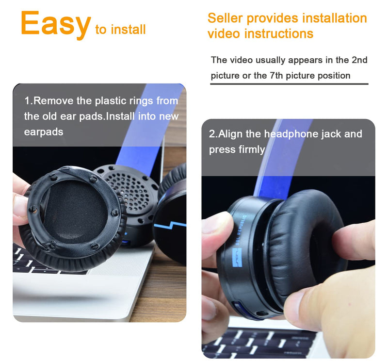 [AUSTRALIA] - HD V8 V10 V12 defean Replacement Ear Pads Ear Cushion Cover Compatible with Sol Republic Tracks HD V8 V10 V12 On-Ear Wired Headphone, Softer Leather,High-Density Noise Cancelling Foam (Black) black 