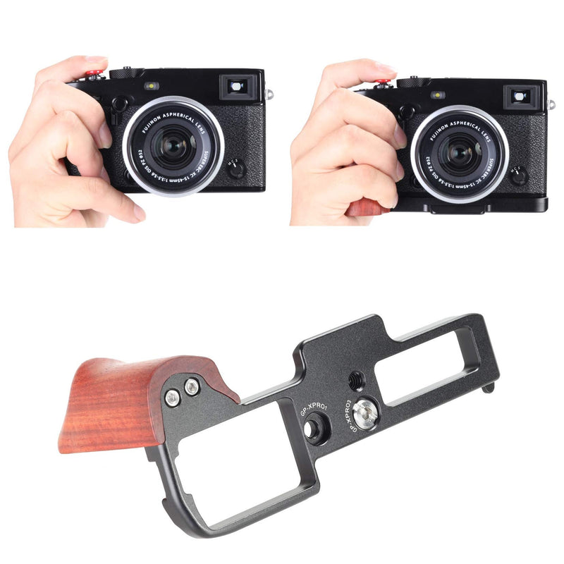 WEPOTO XPRO3 Hand Grip Quick Release Plate L Bracket Compatible with Fujifilm X-PRO3 Camera -Aluminium Padauk (GP-XPRO3-R)