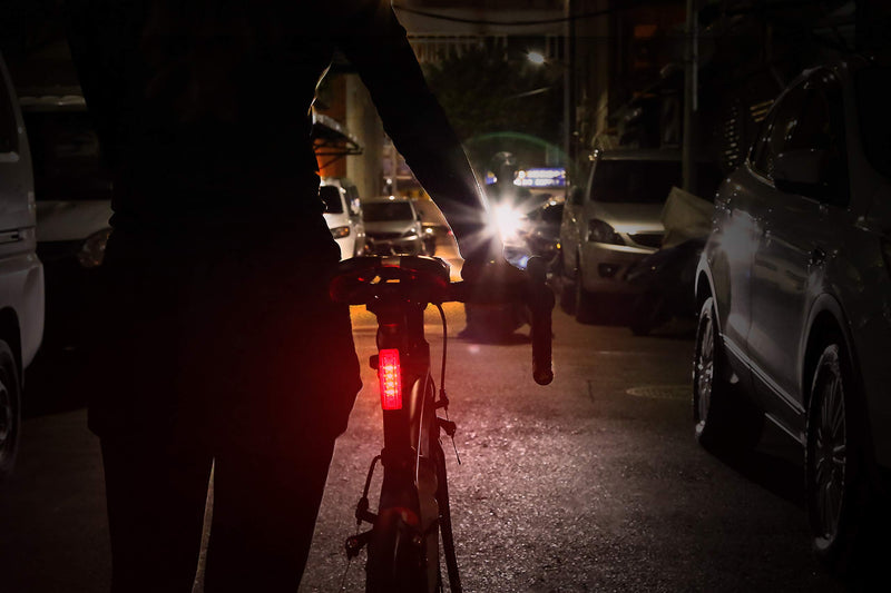 BikeSpark Auto-Sensing Rear Light G2-20 lm Super Bright LED Bike Tail Light - Auto On/Off & Deceleration Flash by Motion Sensing - USB Rechargeable - Water Resistant IPX5 - Made in Taiwan