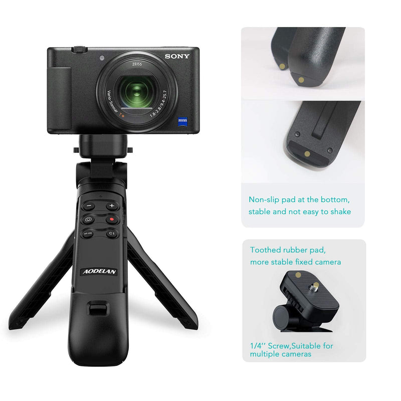 Wireless Shutter Release Camera Remote Control Shooting Grip and Tripod for Sony ZV-1, A7 III, A6600, A7C, A7R IV. Replace GP-VPT2BT