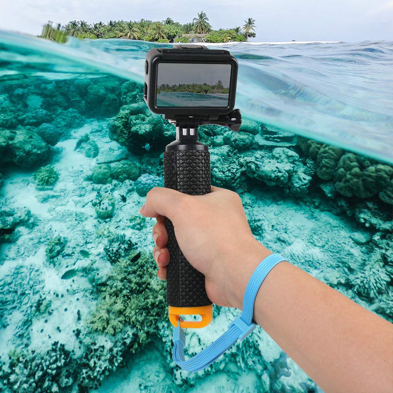 Waterproof Floating Hand Grip for GoPro Camera Hero 8 7 Session Hero 6 5 4 3+ Yi 4K Sjcam sj4000 Under Water Sport Action Cameras Handler Accessories (Green) Green