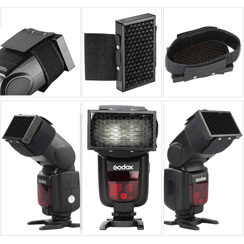 Flash Honeycomb Grid Spot Filter for Sony Canon Nikon Fujifilm Olympus Godox Neewer Camera Flash Speedlight Flash Gun (Universal Design)