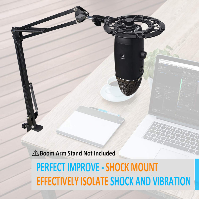 [AUSTRALIA] - Blue Yeti X Shock Mount, Latest Alloy Shockmount Reduces Vibration and Shock Noise Matching Boom Arm Mic Stand, Designed for Blue Yeti X Microphone by YOUSHARES 