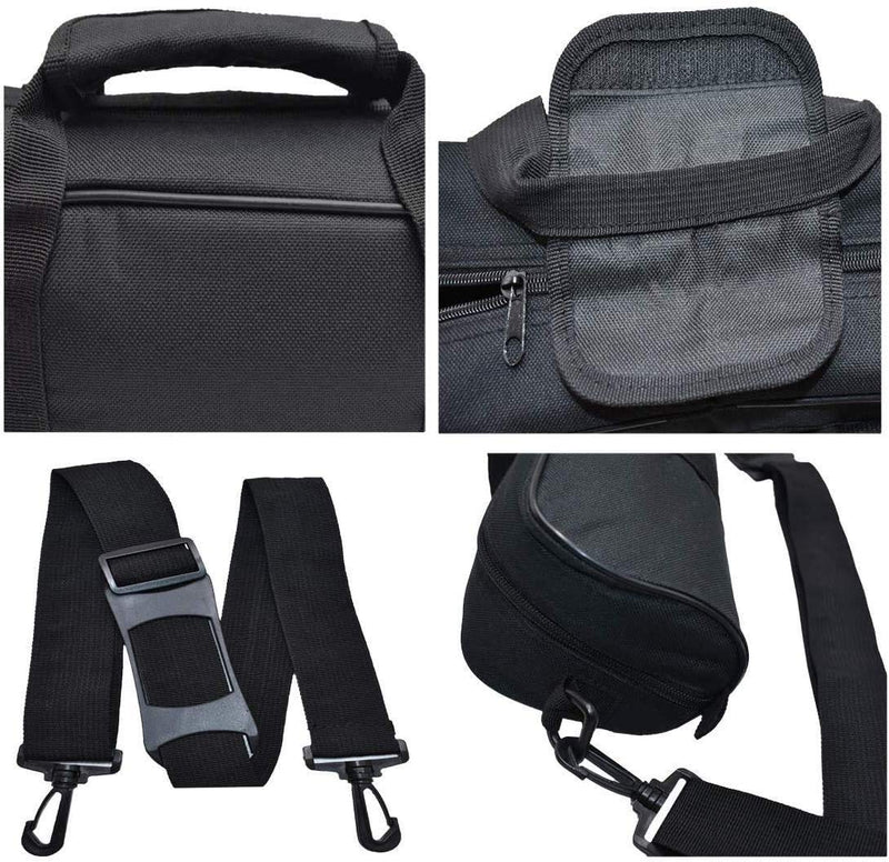 4.7x3.9x16.5in/12×10×42cm Padded Carrying Tripod Bag，Small Case Thicken with Shoulder Strap and Carry Handle for Tripods,Monopod and Musical Instrument,Durable Nylon,Light Weight