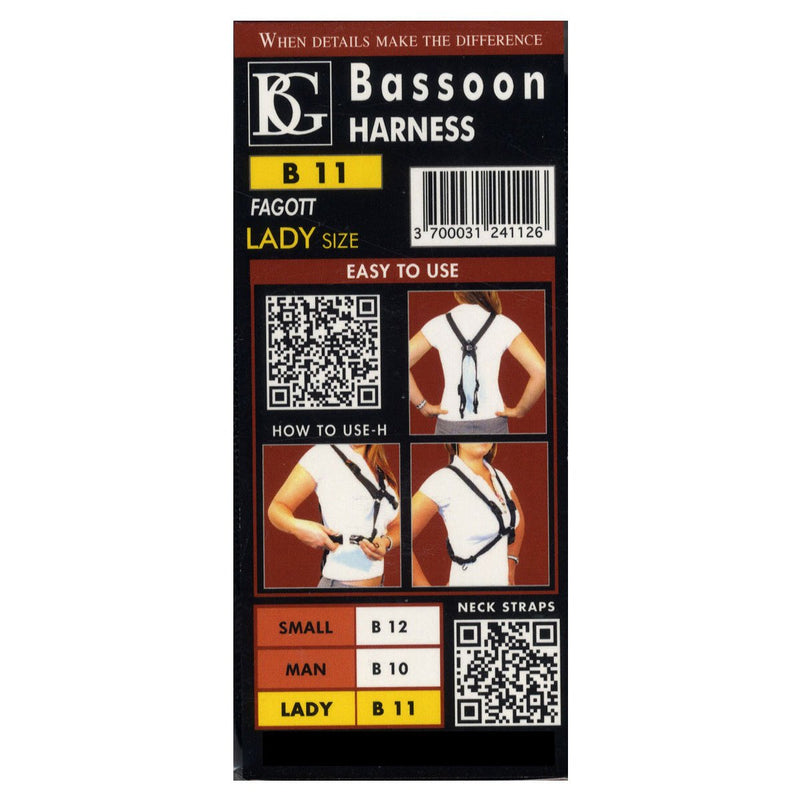 BG B11 Bassoon Harness Strap for Women Harness (Female)