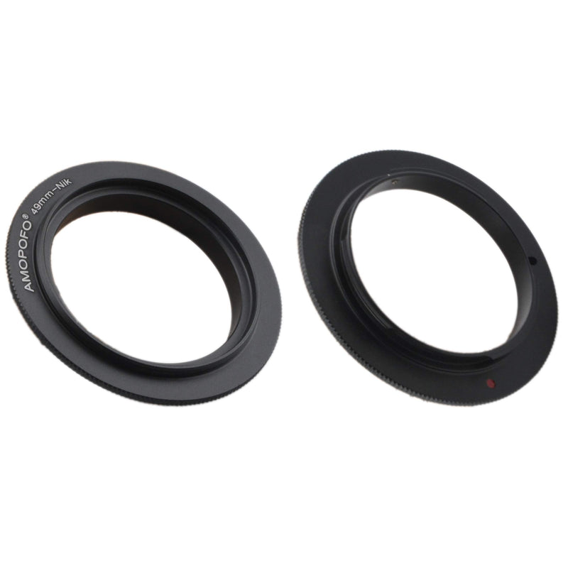 49mm Filter Thread Macro Reverse Mount Adapter Ring,&for Nikon D7500 D7100 D7000 D5600 D5200 D7200, D5500,D750,D810,D5300,D3300,Df, D610 DSLR Cameras 49mm to Nikon Reverse Adapter Ring