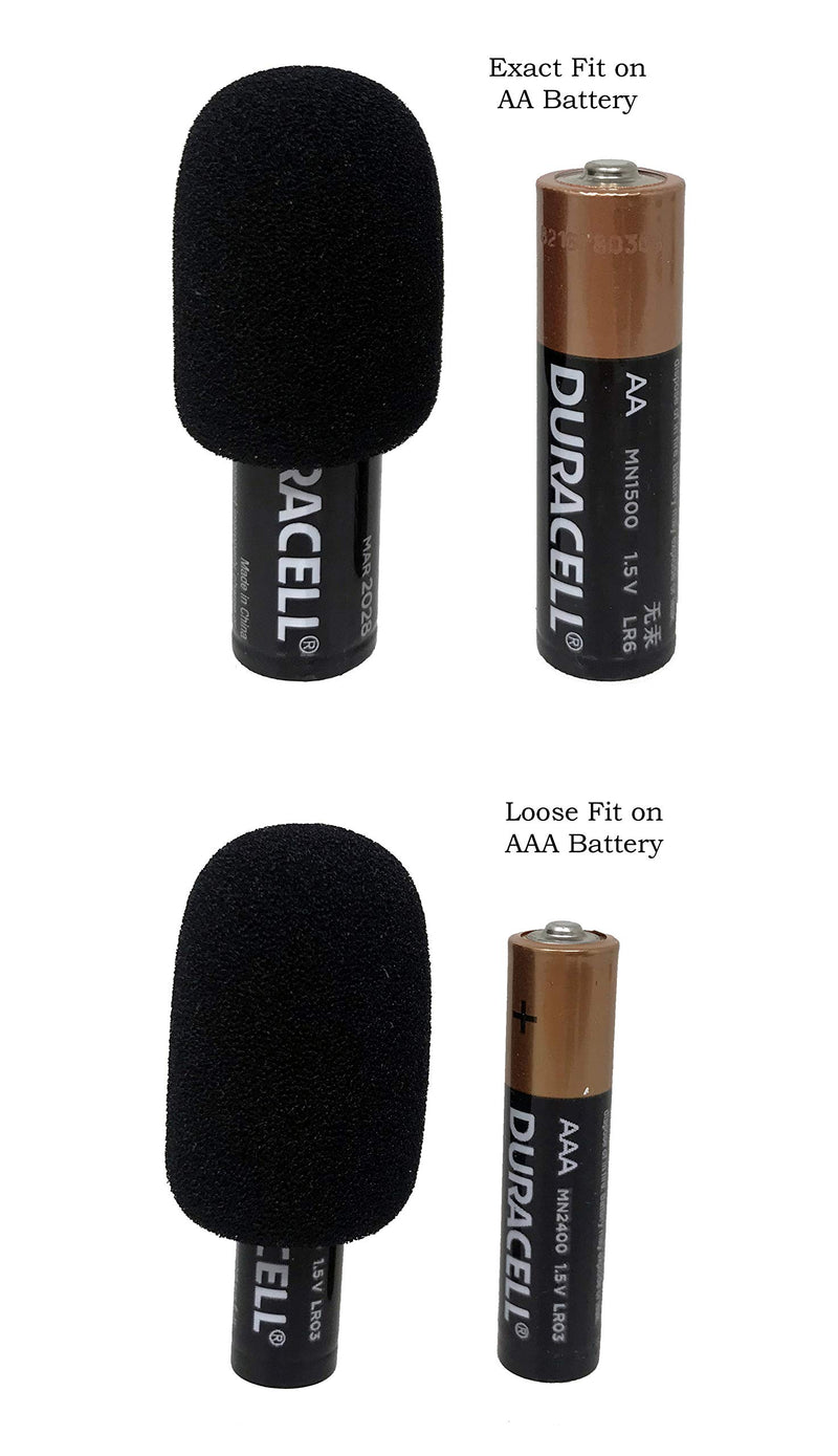 [AUSTRALIA] - Tetra-Teknica XFFZDP-BLK Lapel & Headset Microphone Windscreen, Color Black, One Dozen Pack 