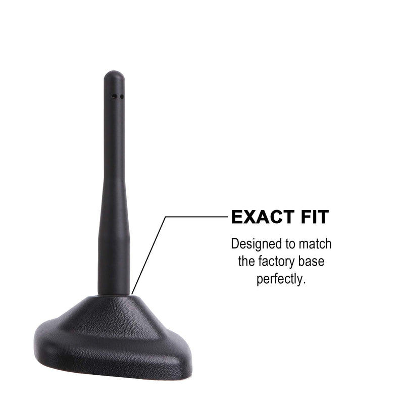 VOFONO 4.5 Inch Short Antenna Replacement Fits for Mini Cooper 1999-2021 | Designed for Optimized Radio FM/AM Reception