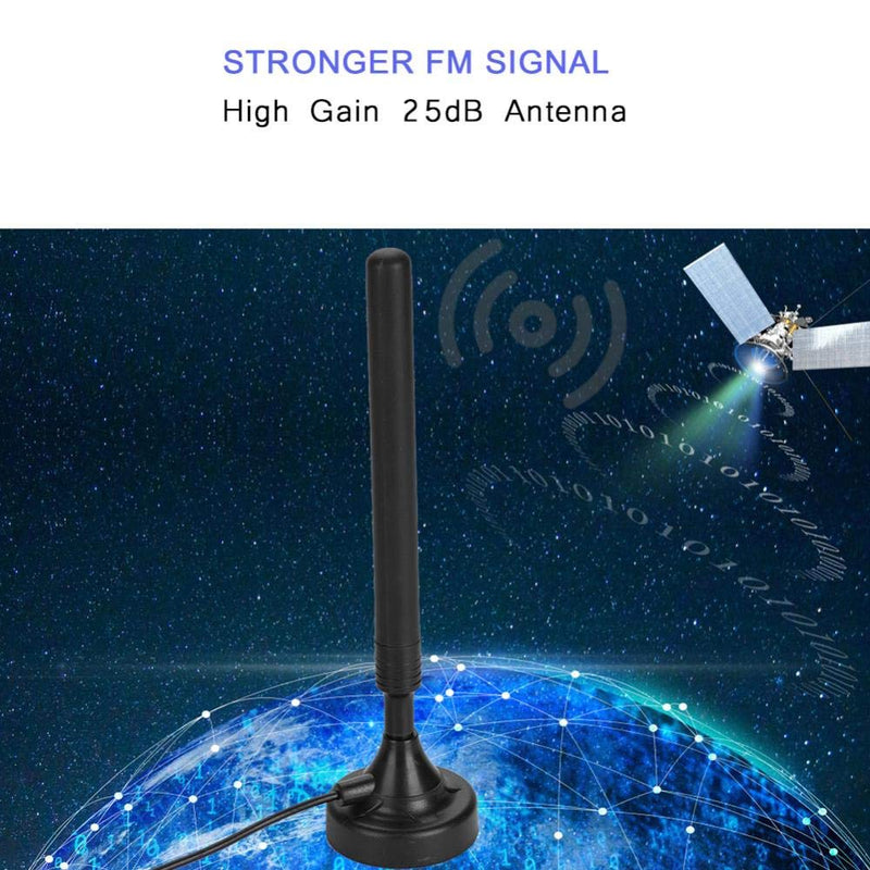 Household Portable FM Radio Antenna, 25dB High Gain, 85-112Mhz Stable Signal, USB FM Antenna for Low Floor