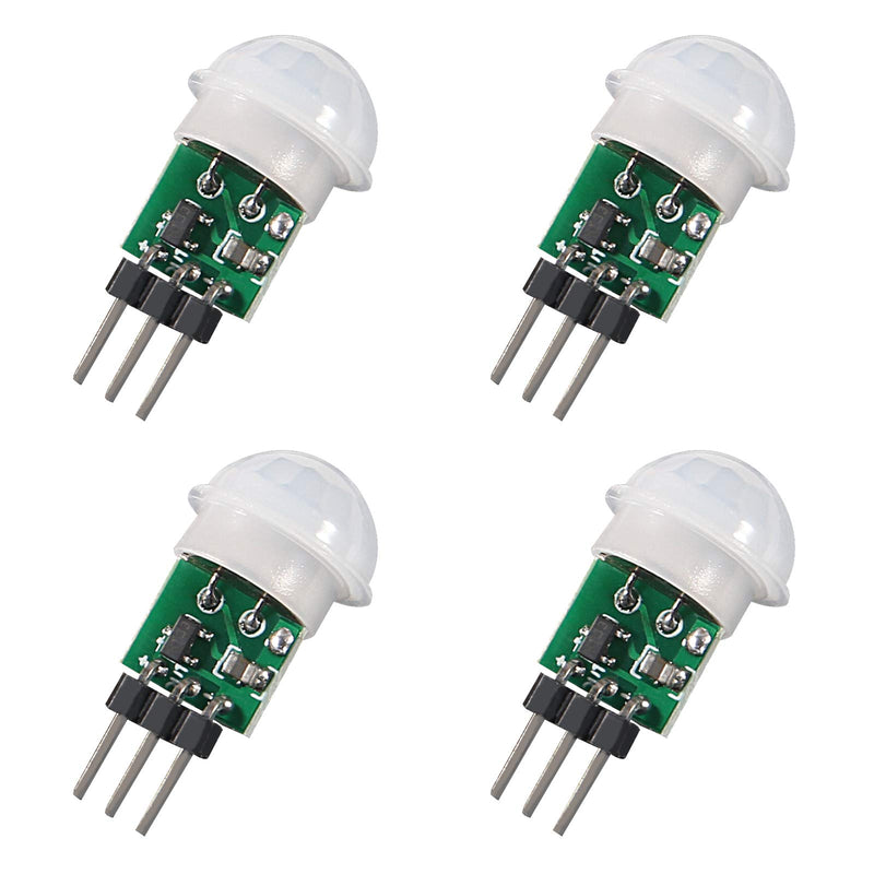 ALMOCN 4pcs AM312 Mini Pyroelectric PIR Sensor Module HC-SR312 IR Sensor Body Manual Motion Infrared IR Detector