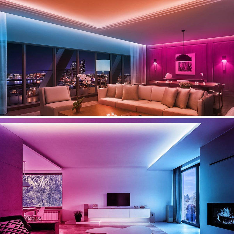 [AUSTRALIA] - LE LED Strip Lights, Waterproof RGB 5050 LED Strips with Remote Controller, Color Changing Tape Light with 12V Power Supply for Room, Bedroom, TV, Kitchen, Desk 