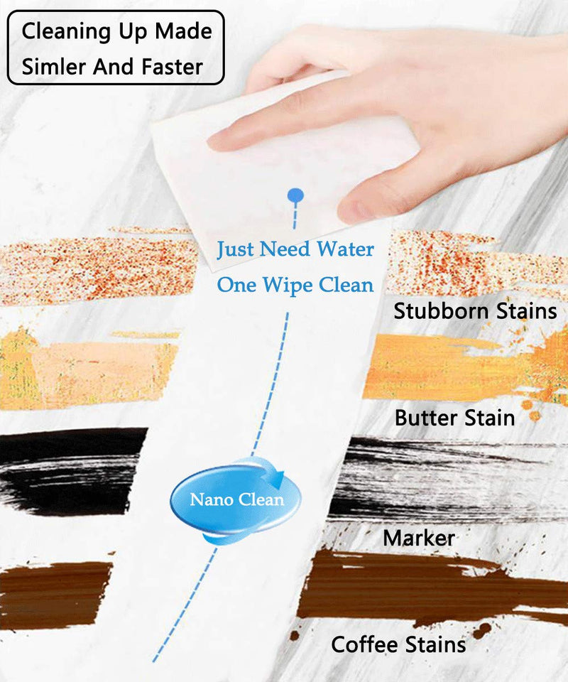 100Pack Magic Sponge Eraser in Bulk, Extra Durable Melamine Sponge Foam Pads, Multi-Functional Household Cleaning Sponges for Kitchen, Sink, Oven, Wall, Bathtub, Toilet, Shoes Cleaner