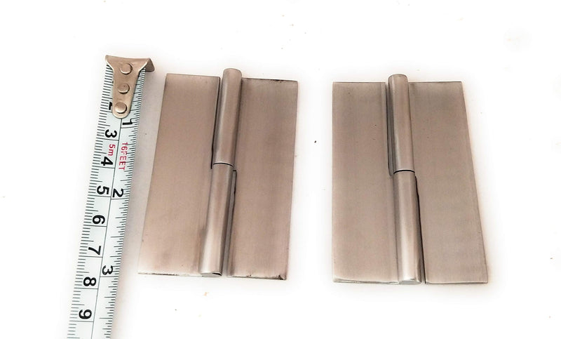 Ssiskcon 3 inch Weld on Hinge Lift Off Hinge Right Satin 32D Set of 2 Stainless Steel Hinges Pack 1