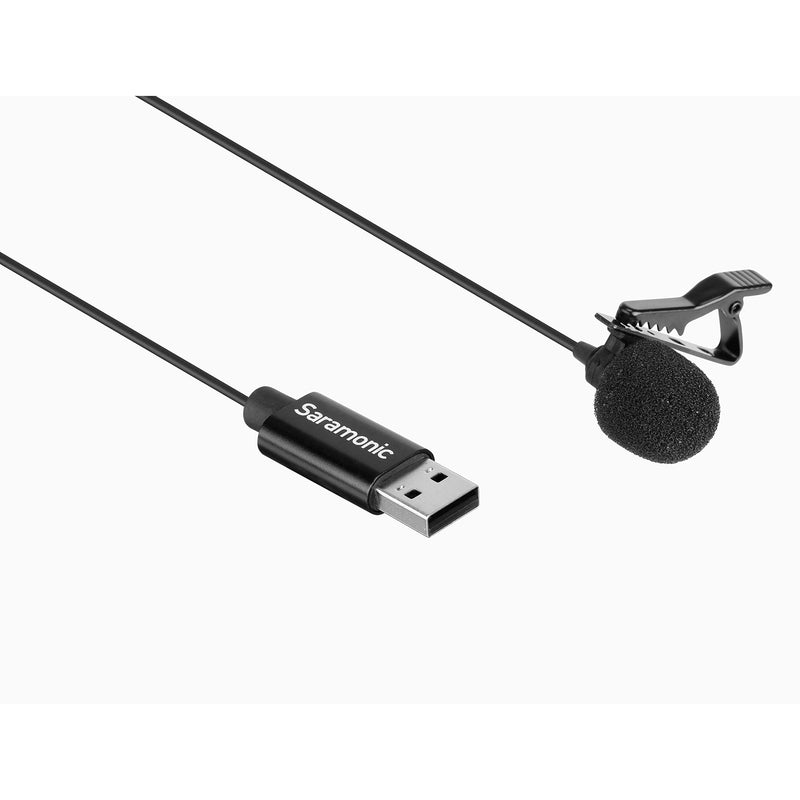 Saramonic Lavalier Mic with USB-A Connector for Computers with 19.7ft (6m) Cable (SR-ULM10L) 19.7ft Cable