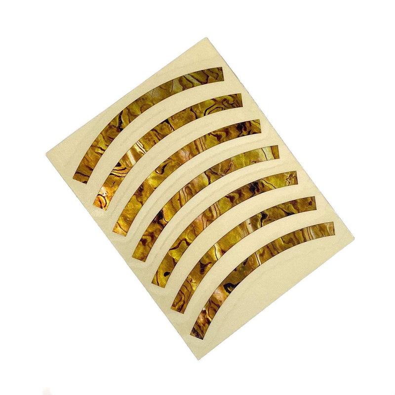 Inlaystickers Acoustic Guitars - Soundhole Rosette/Purfling - Stripe - Ocher RS-244ST-OC