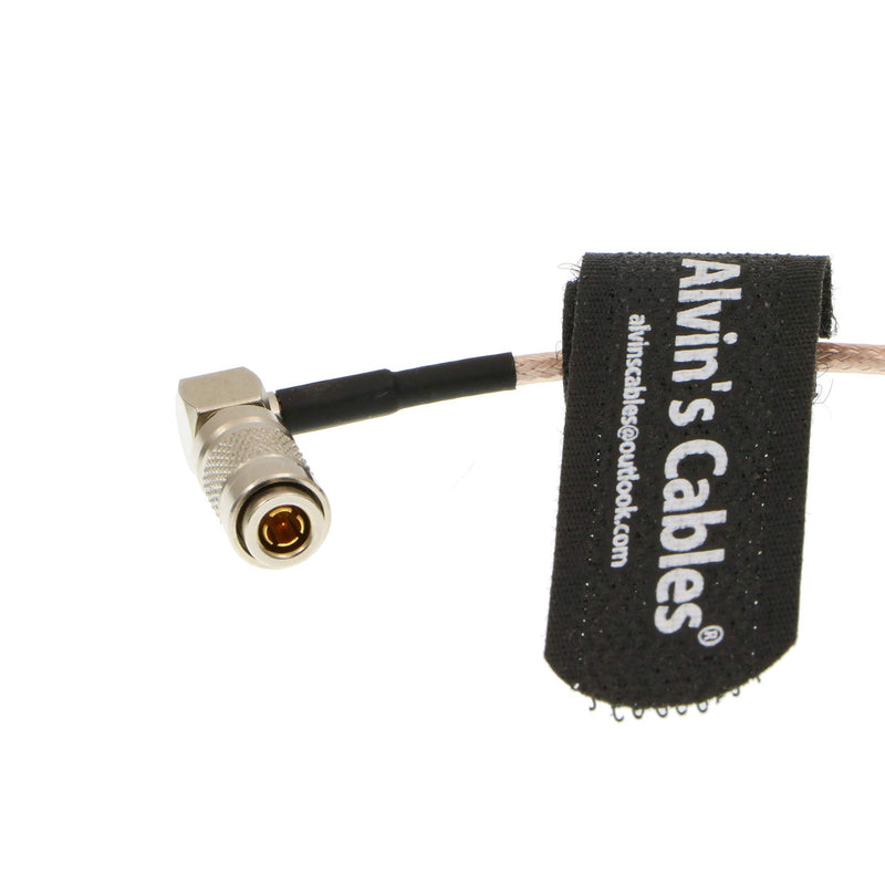 Alvin's Cables Blackmagic DIN 1.0/2.3 Mini BNC Right Angle to BNC Male 75ohm RG179 HD SDI Cable 20cm