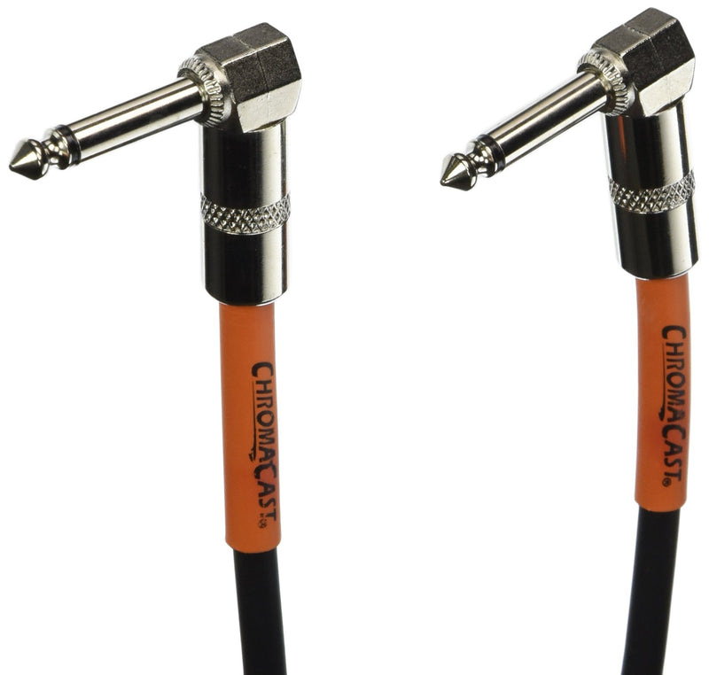[AUSTRALIA] - ChromaCast Sunset Orange 15-Feet Pro Series Instrument Cable, Angle (CC-PSCBLAA-15SOR) 15 Feet 