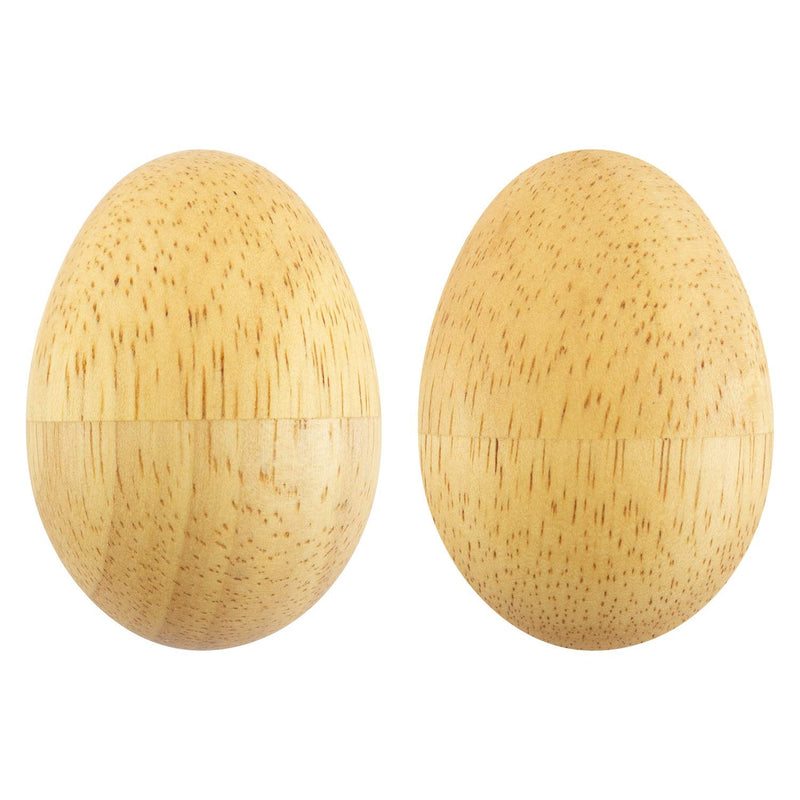 World Rhythm Wooden Natural Egg Shakers – Pair