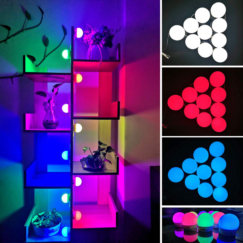 [AUSTRALIA] - SELFILA RGBW DIY Decorative Light 20 Bulbs,Color Changing LED Strip Lights with Remote for Home Lighting Kitchen Bed Letter Lights Sign for Bar Home Decoration 