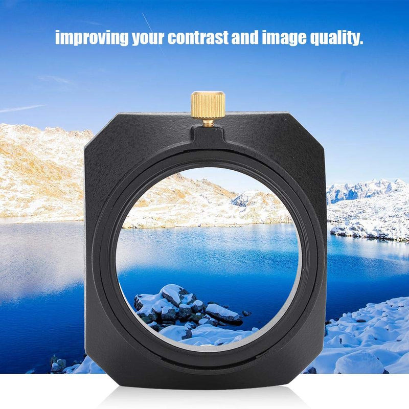 Square Lens Hood, 46mm Camera Lens Hood Shade for DV Camcorder Digital Video Lens Filter or Barrel Thread