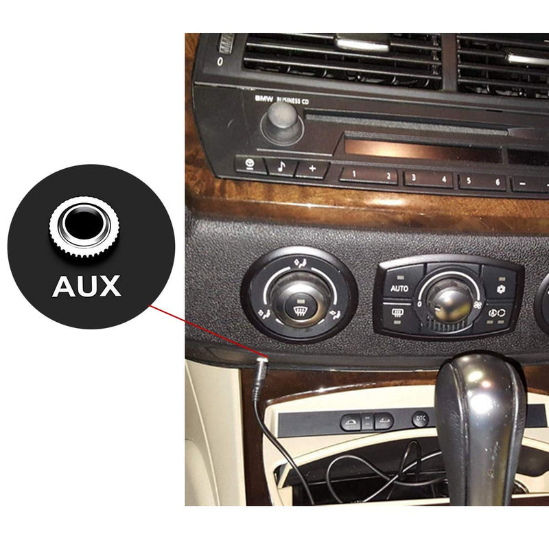 in Car Female 3.5mm AUX Audio Adapter Cable for E39 E53 X5 X5M Z4 E83 E85 E86 X3 Mini Cooper