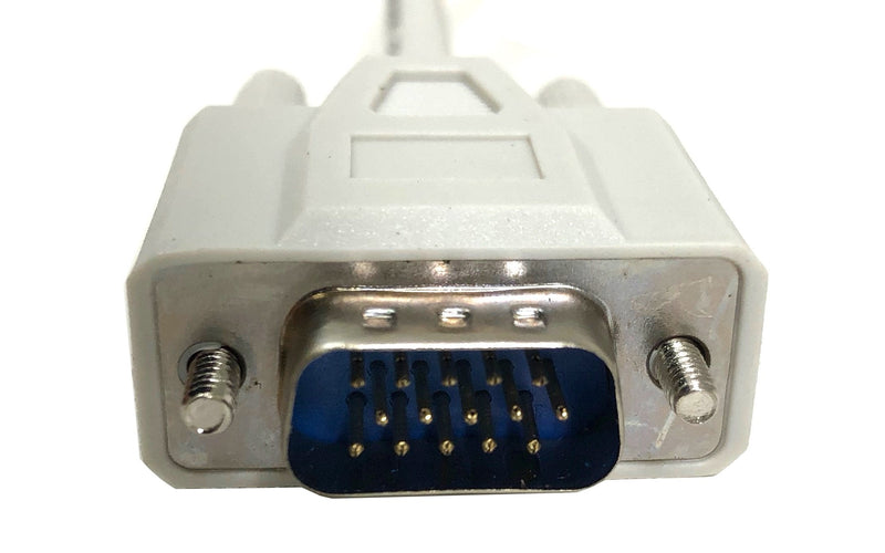 Micro Connectors, Inc. 6 feet HD15 Male to Female VGA 1024 x 768 Extension Cable (M05-110)